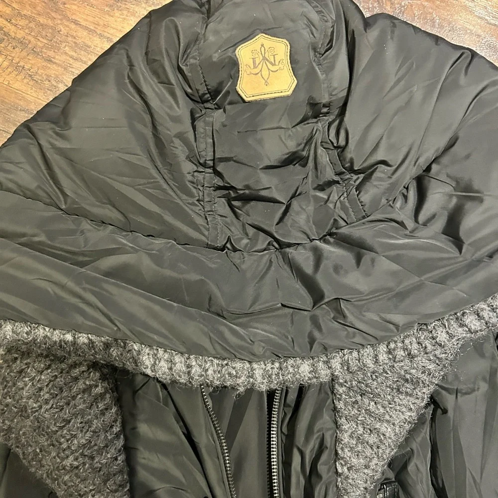 Mackage black and dark Gray Puffer Jacket with wool collar size S - Picture 5 of 10
